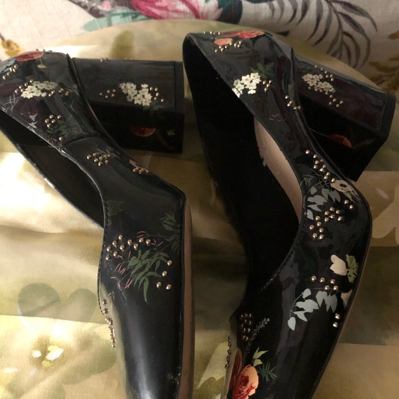 Zara patent flowered heels - Picture 2 of 4